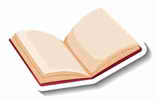 Free vector opened book with empty pages