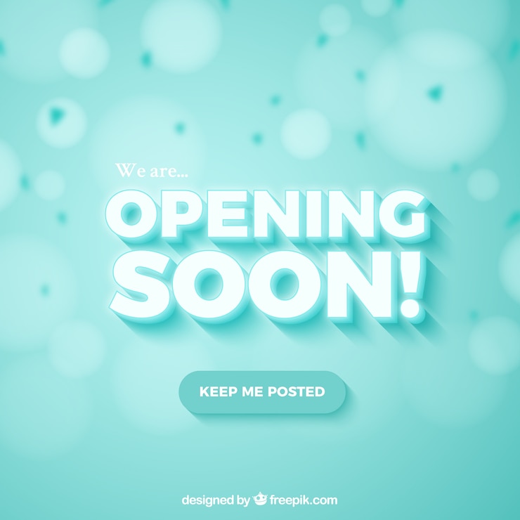 Free Vector opening soon background 