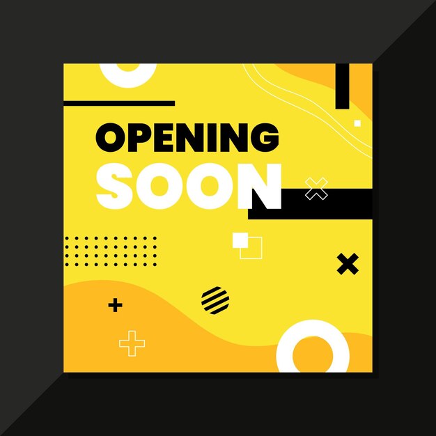 Opening soon background