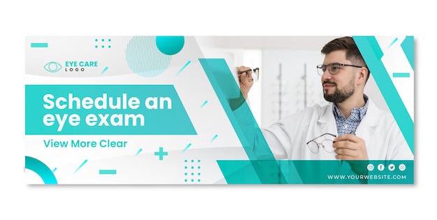 Ophthalmologist facebook cover template