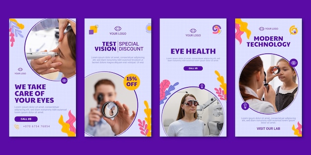 Ophthalmologist instagram stories template