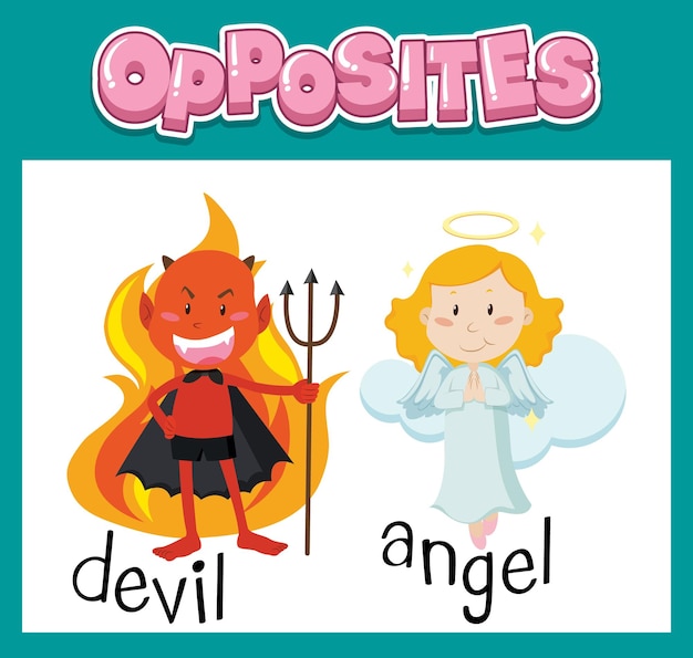 Opposite English words for kids