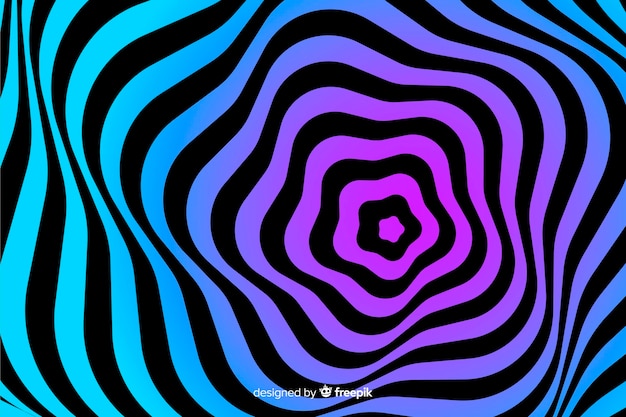 Optical illusion effect background