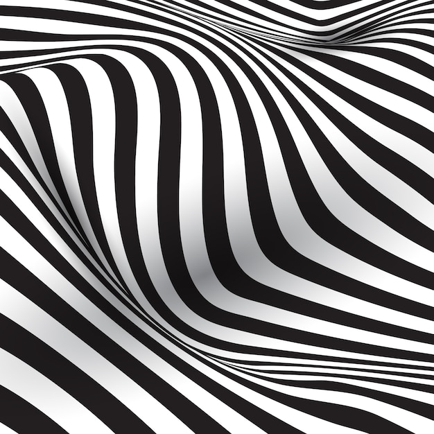 Optical illusion striped background