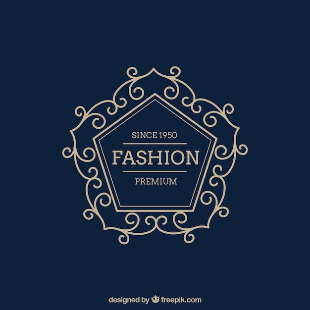 Free vector oramental fashion logo