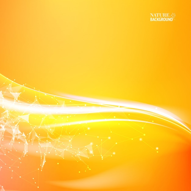 Free vector orange abstraction for science background.