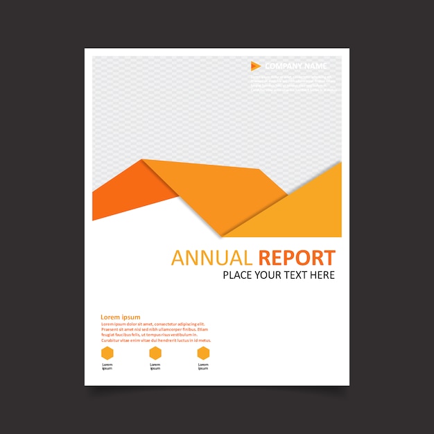 Orange annual report template