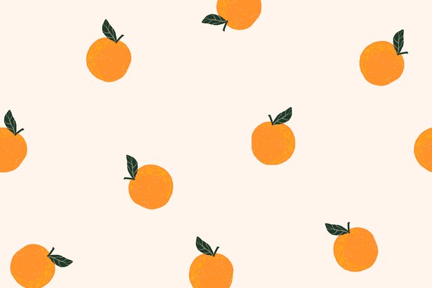Orange background desktop wallpaper, cute vector