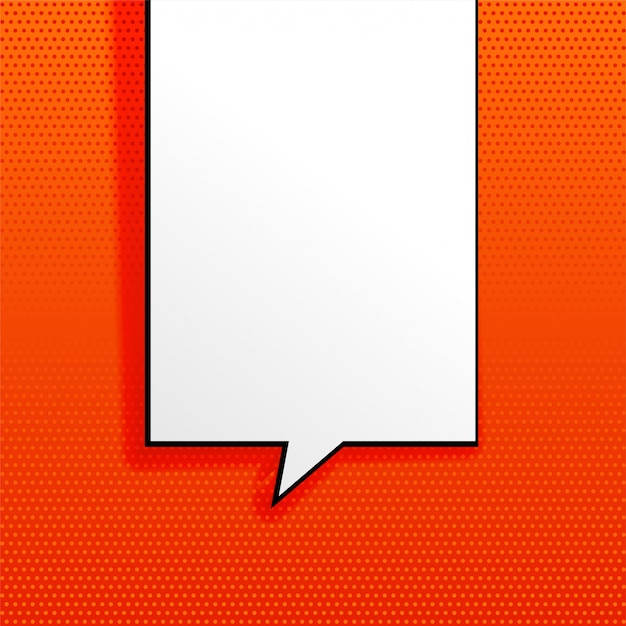 orange background with empty chat bubble