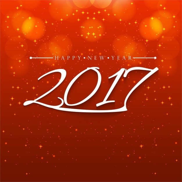 Orange background with white numbers for new year