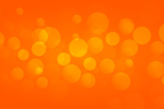 Orange bokeh lights background with text soace