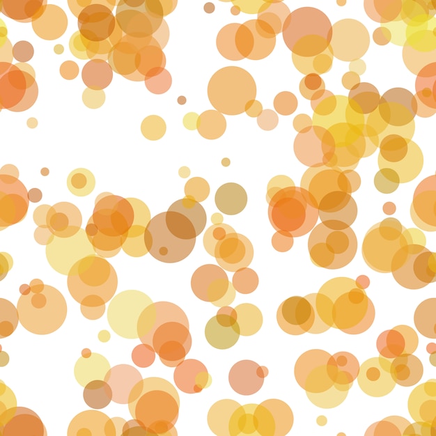 Orange bubbles pattern background