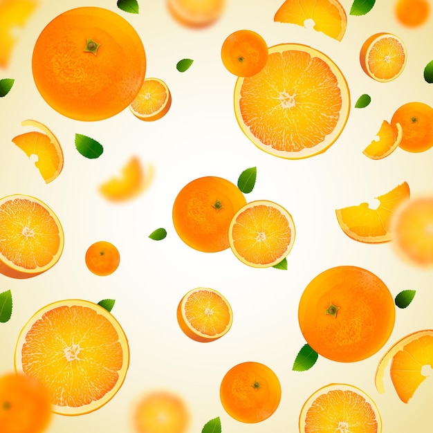 Free vector orange concept background