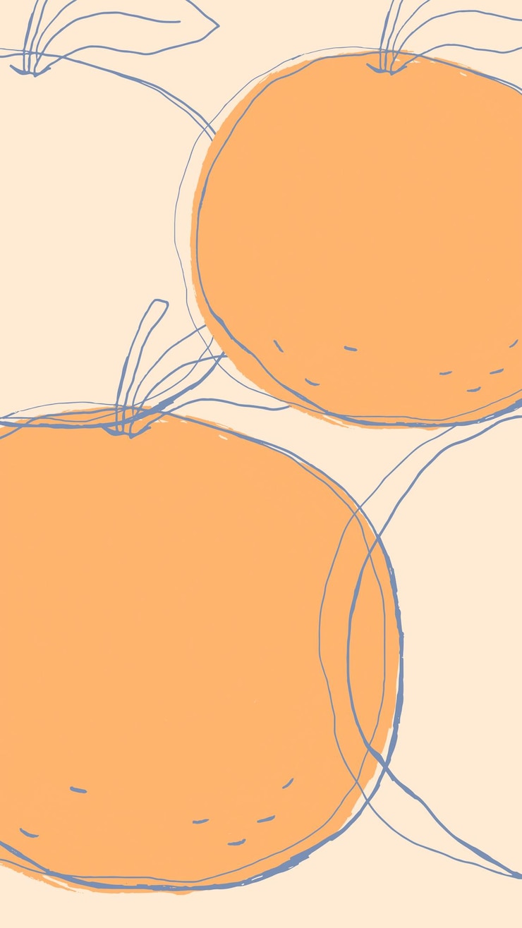 Free Vector orange cute fruit vector design space
