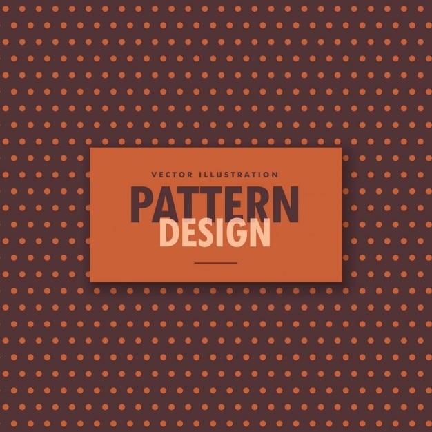 Free vector orange dots on a brown background