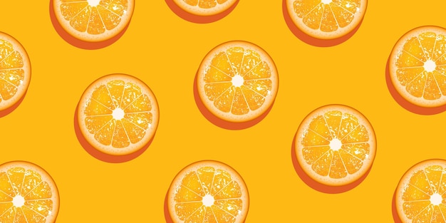 Free Orange Fruit Slice Background Vector Template – Download Now