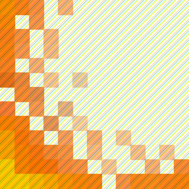 Free vector orange geometric background with tiles and lines