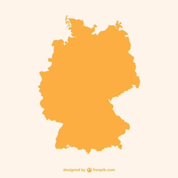 Orange Germany silhouette