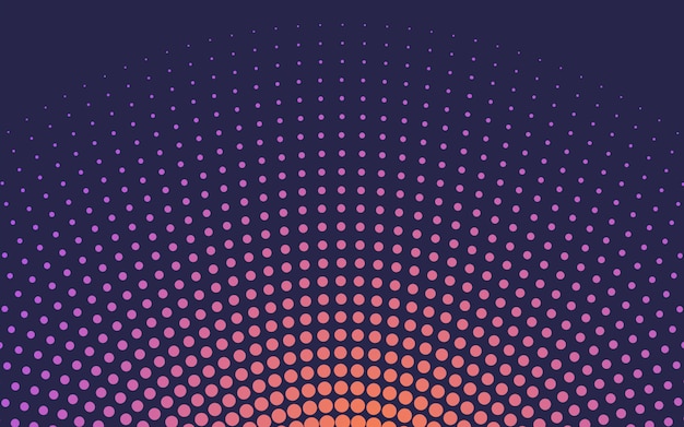 Orange gradient halftone background vector