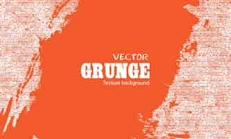 Бесплатное векторное изображение Оранжевый гранж с полосой текстуры фона