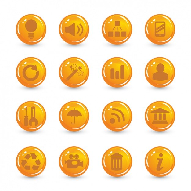 Orange icons