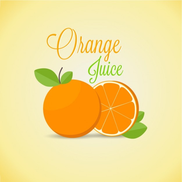 Free vector orange juice