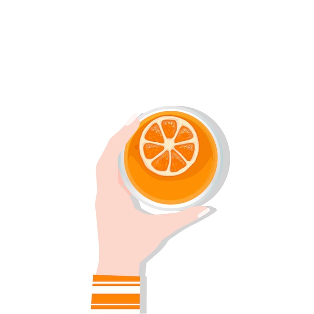 Бесплатное векторное изображение Апельсиновый сок