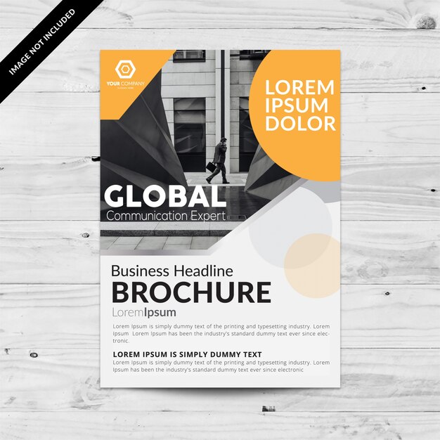 Orange modern business brochure