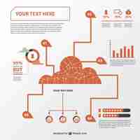 Vettore gratuito rete libera infografica vettore