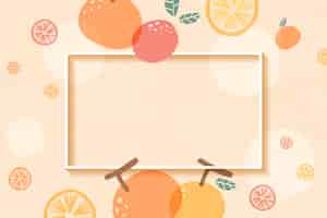 Free vector orange patterned frame