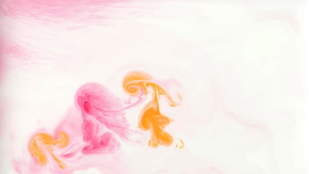 Orange and pink abstract watercolor background