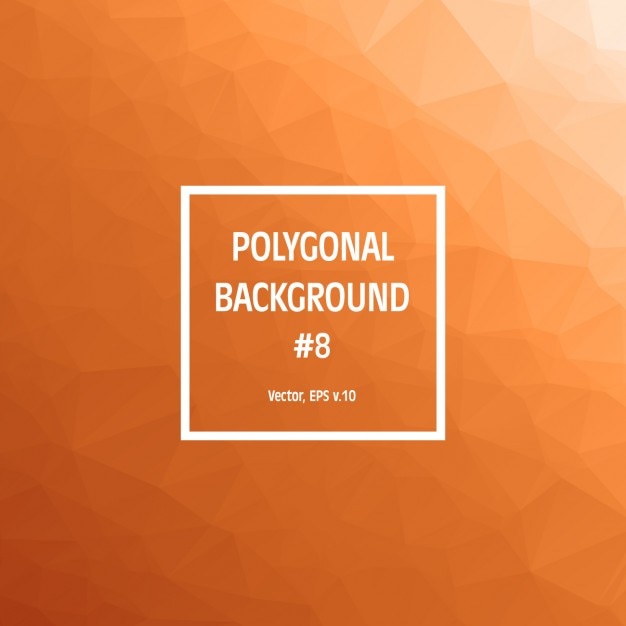 Orange polygonal background