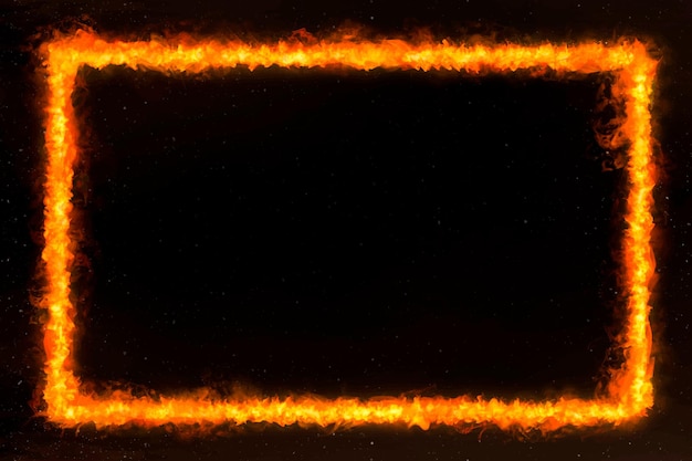 Orange rectangle fire frame