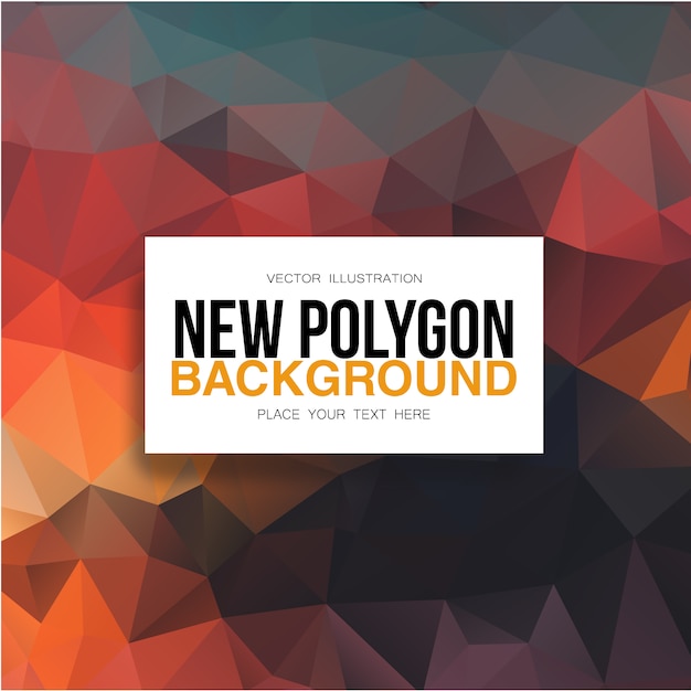 Orange and red polygonal background