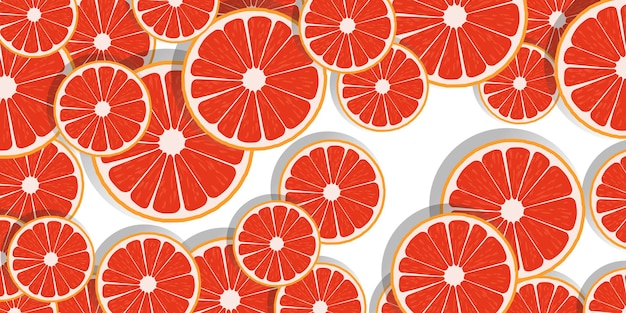 Free vector orange slices background
