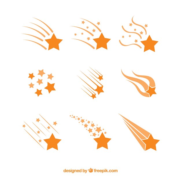 Orange star trail collection