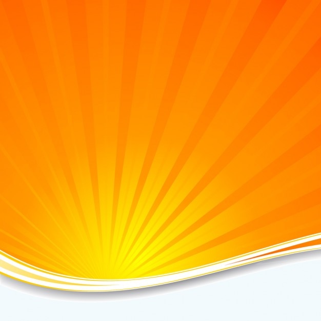 Orange sunburst background