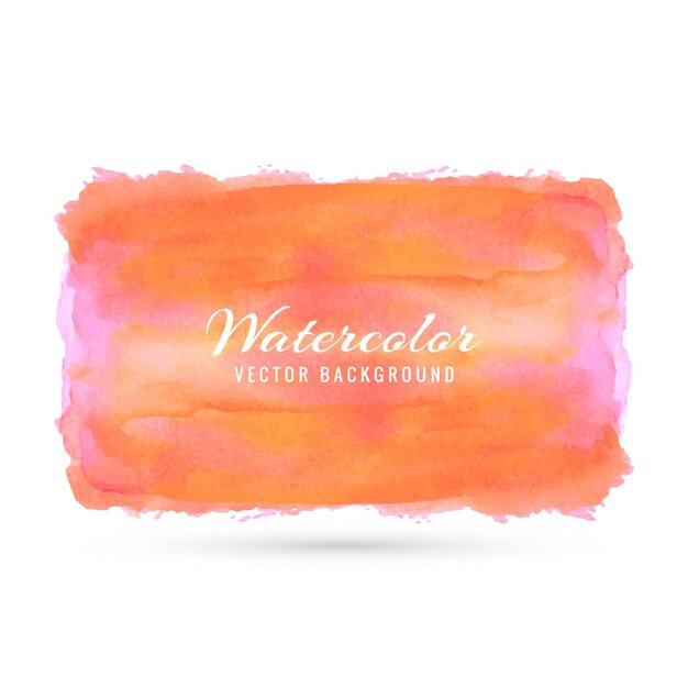 Orange watercolor background design