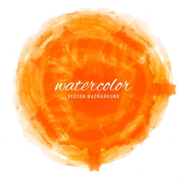 無料ベクター オレンジ色の水彩画の背景
