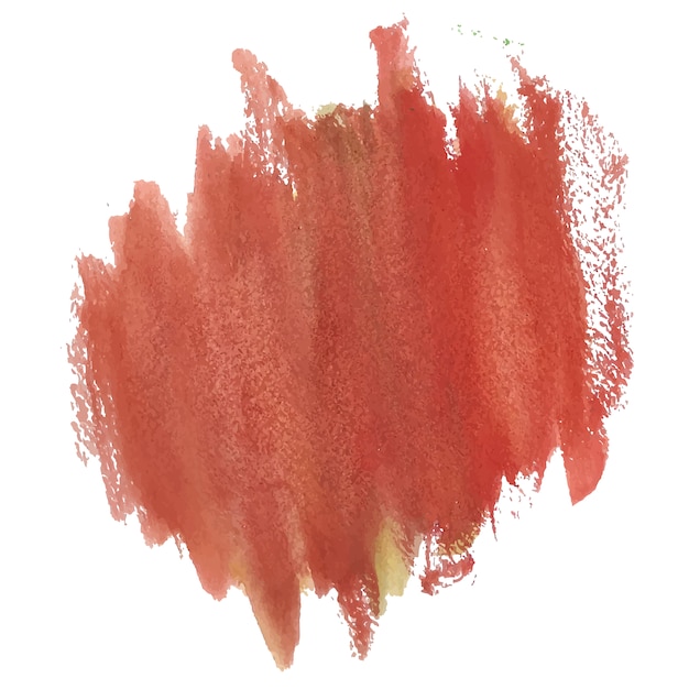 Free vector orange watercolor brush background