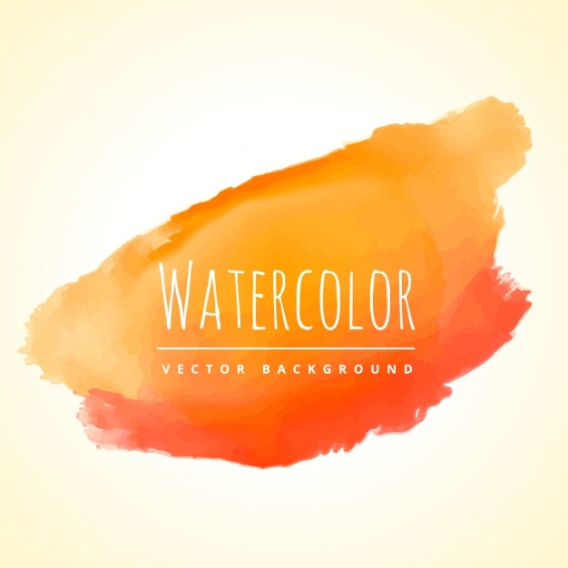 Free vector orange watercolor splash background