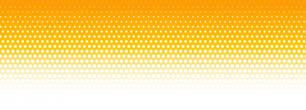 Orange and white halftone pattern banner background