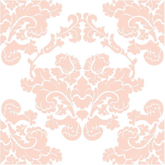 Orange and white ornamental pattern background