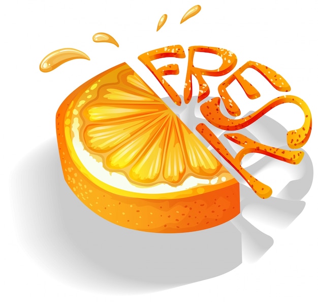 Vettore gratuito arancia