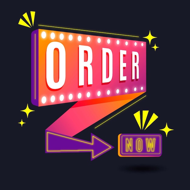 Order now banner template
