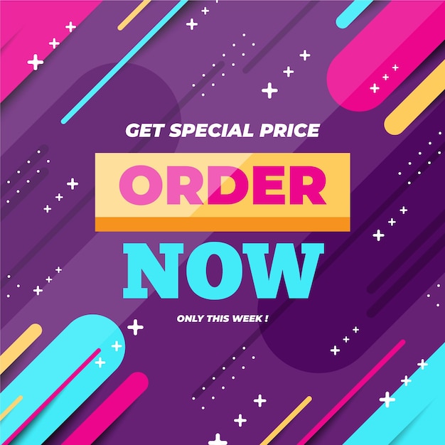 Order now banner template