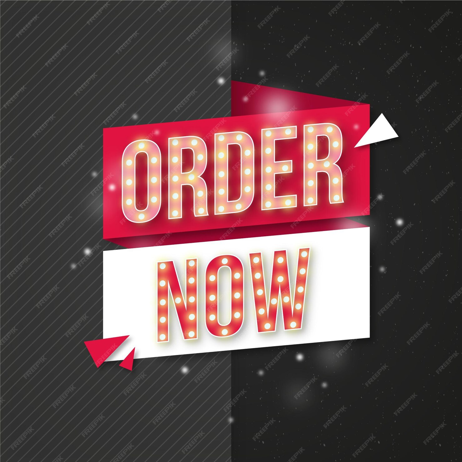 Free Vector | Order now banner template