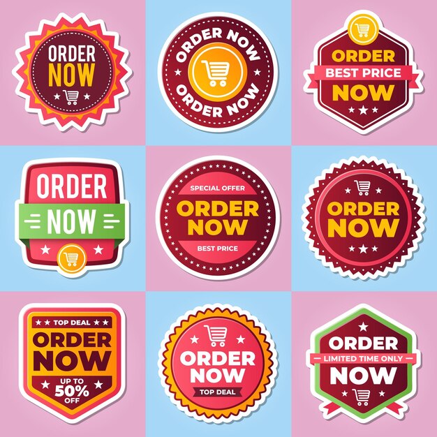 Order now - sticker collection