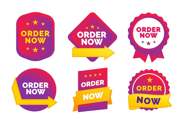 Order now sticker set