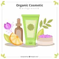 Free vector organic cosmetics background